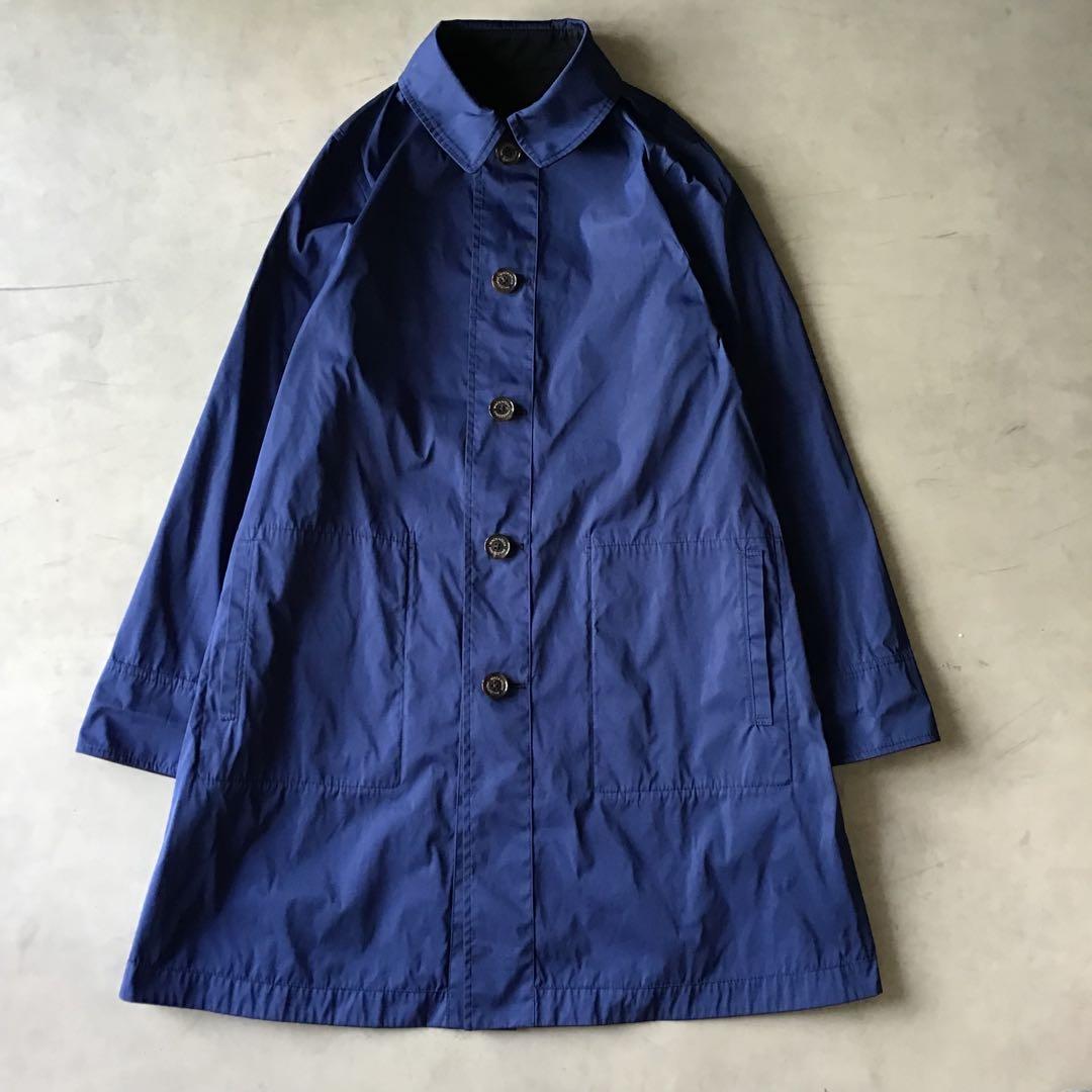 【美品】MACKINTOSH ステンカラーコート　リバーシブル　ネイビー