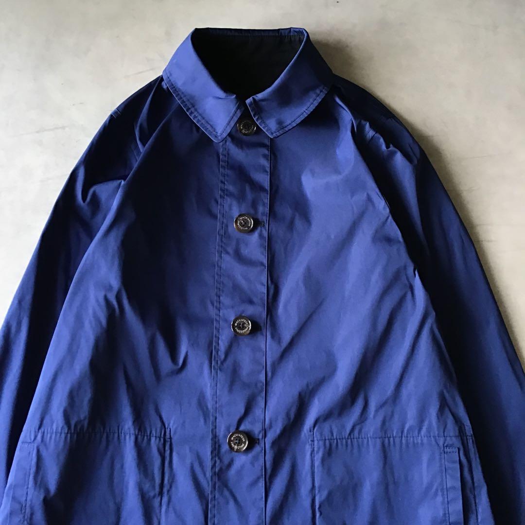 【美品】MACKINTOSH ステンカラーコート　リバーシブル　ネイビー