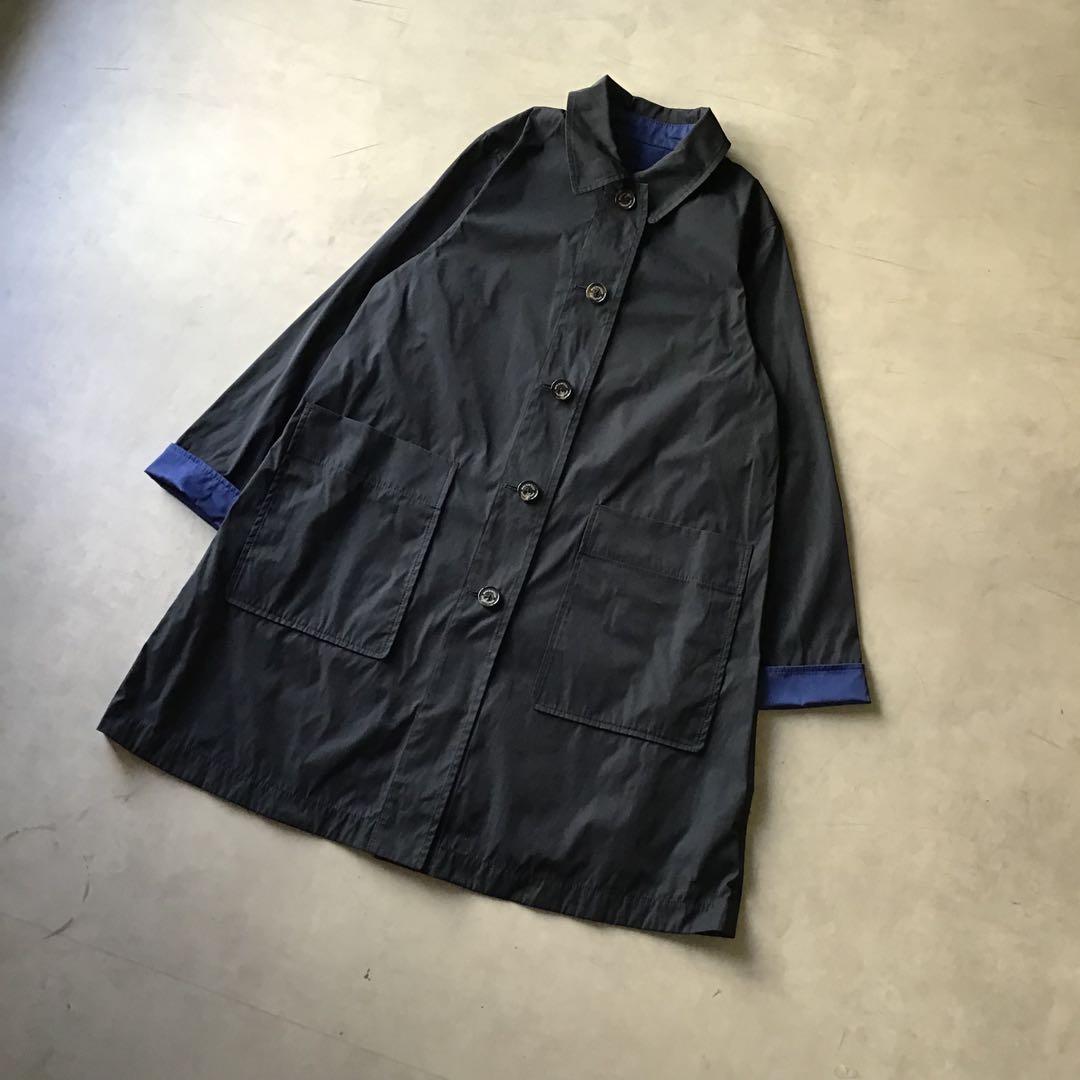 【美品】MACKINTOSH ステンカラーコート　リバーシブル　ネイビー