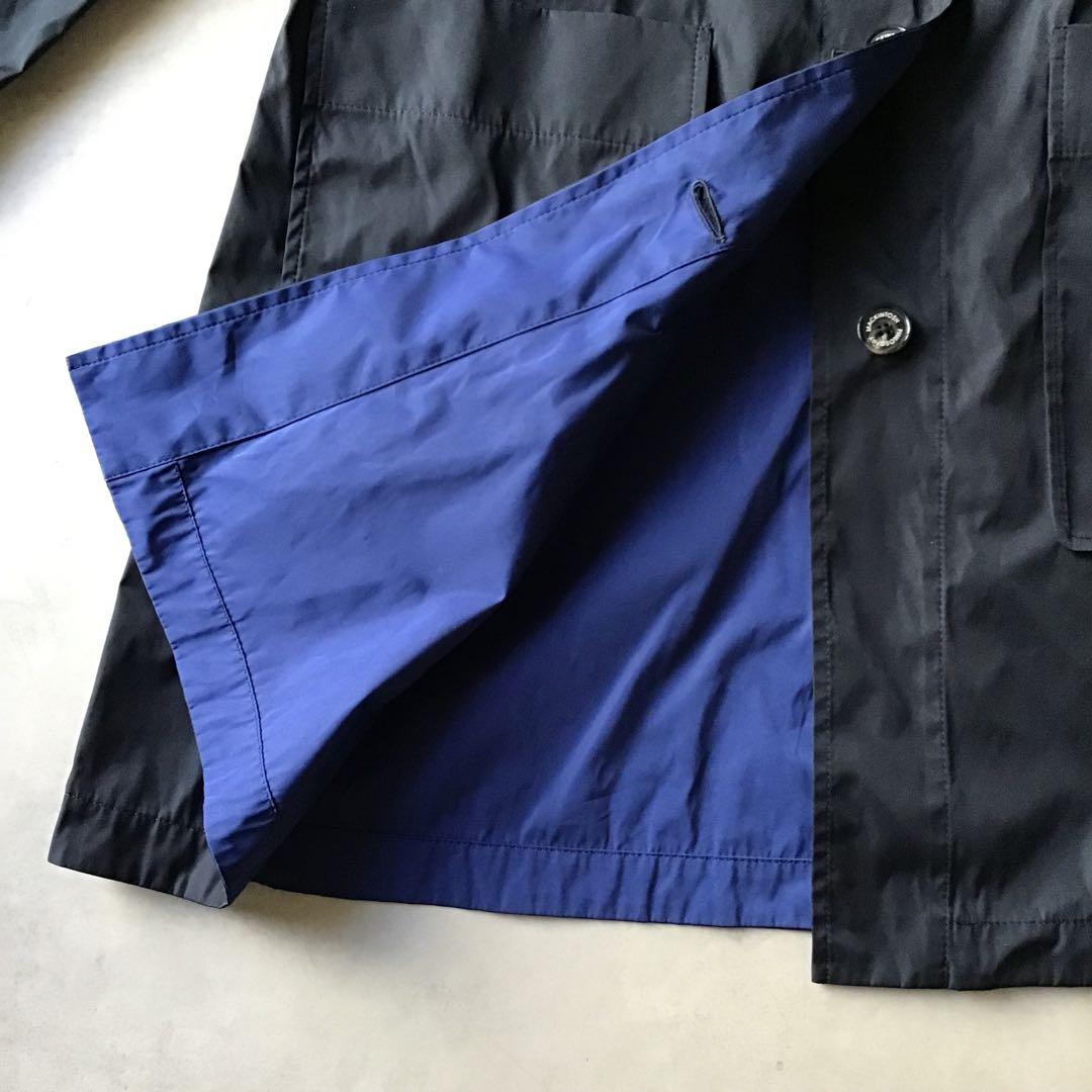 【美品】MACKINTOSH ステンカラーコート　リバーシブル　ネイビー