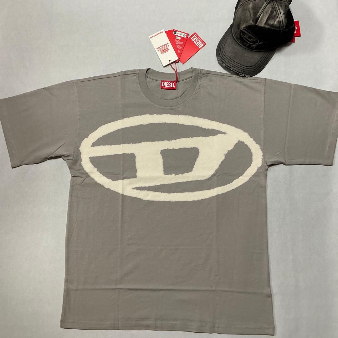 洗練されたデザイン　DIESEL T -BOXT -BLEACH グレー　XXL