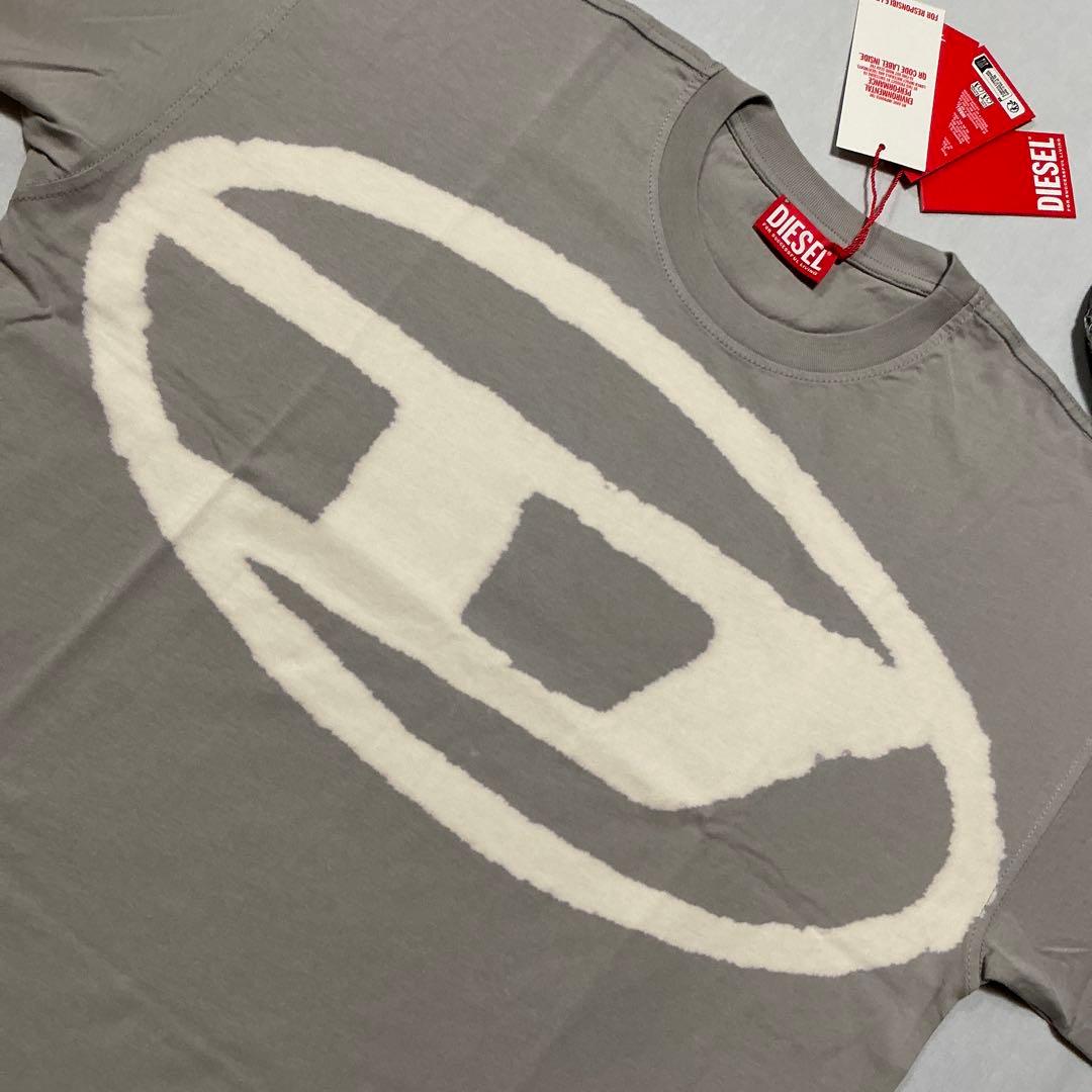 洗練されたデザイン　DIESEL T -BOXT -BLEACH グレー　XXL