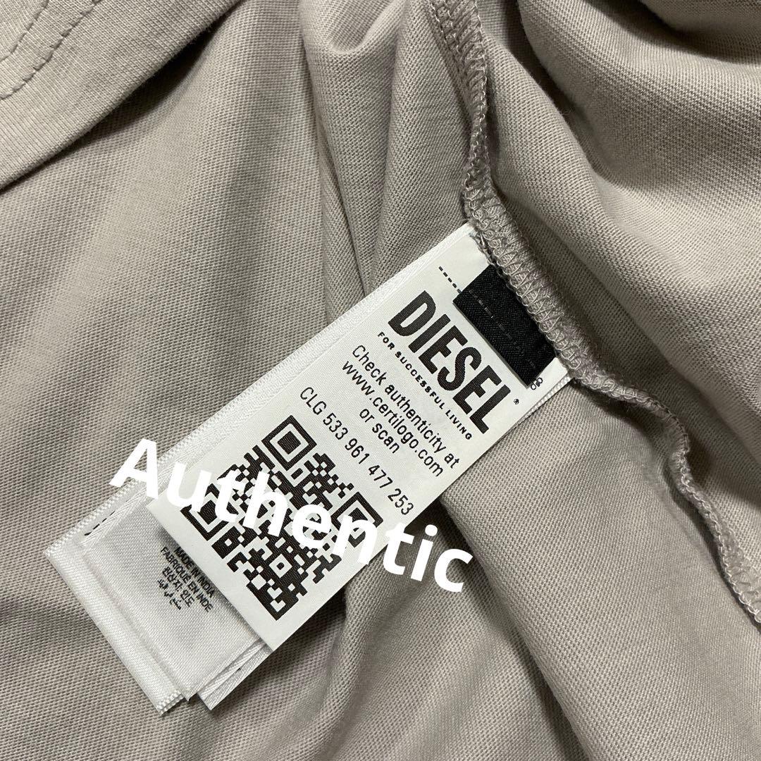洗練されたデザイン　DIESEL T -BOXT -BLEACH グレー　XXL