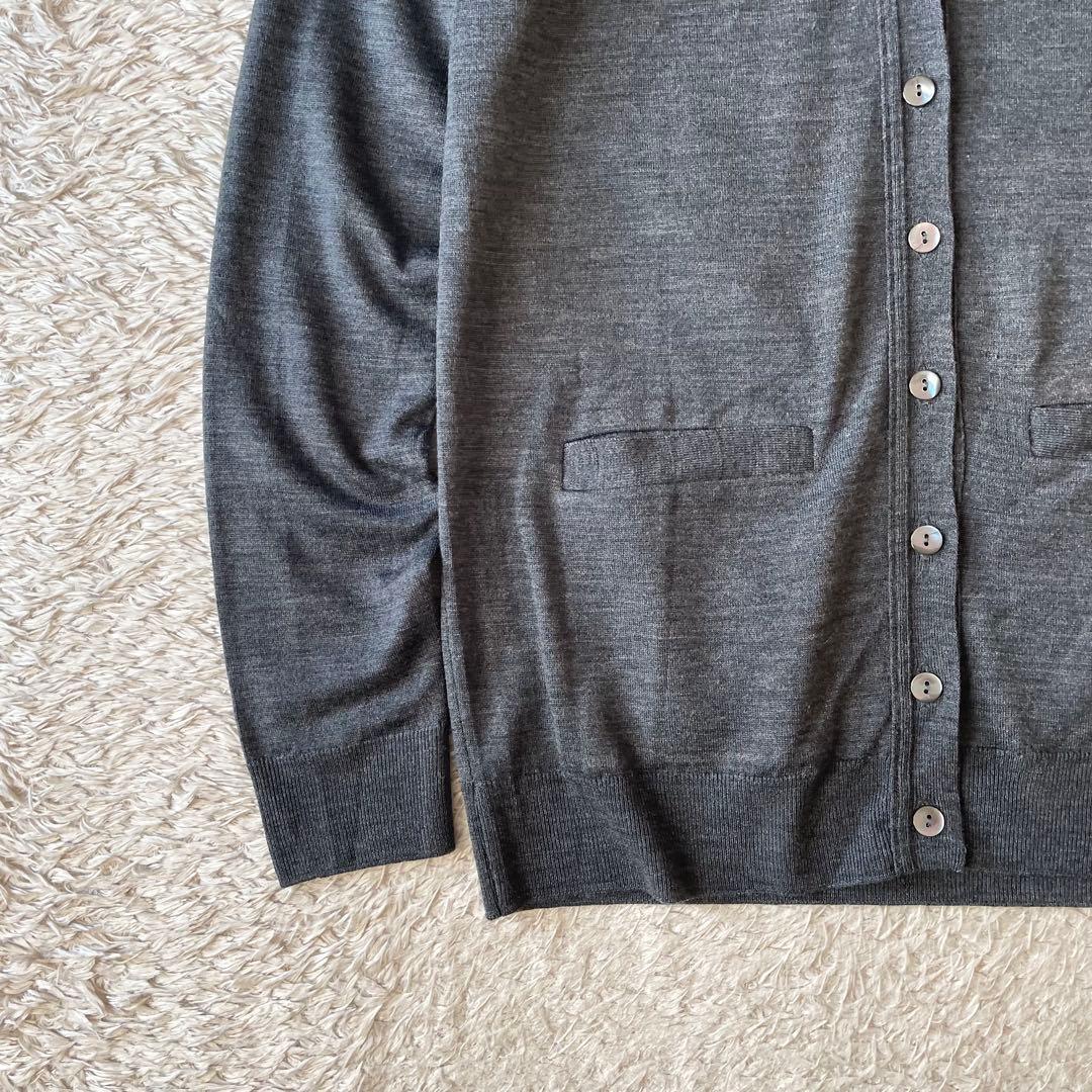 ジョンスメドレー JOHN SMEDLEY カーディガン S grey