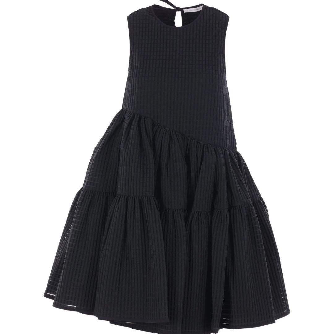 CECILIE BAHNSEN Abigail ティアードドレスワンピース　黒