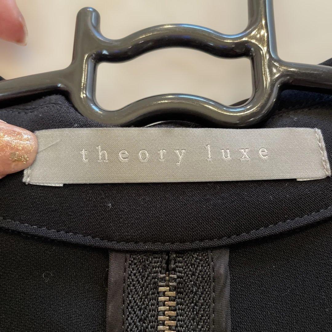 theory luxe ブラック テーラードジャケット 40 春アウター