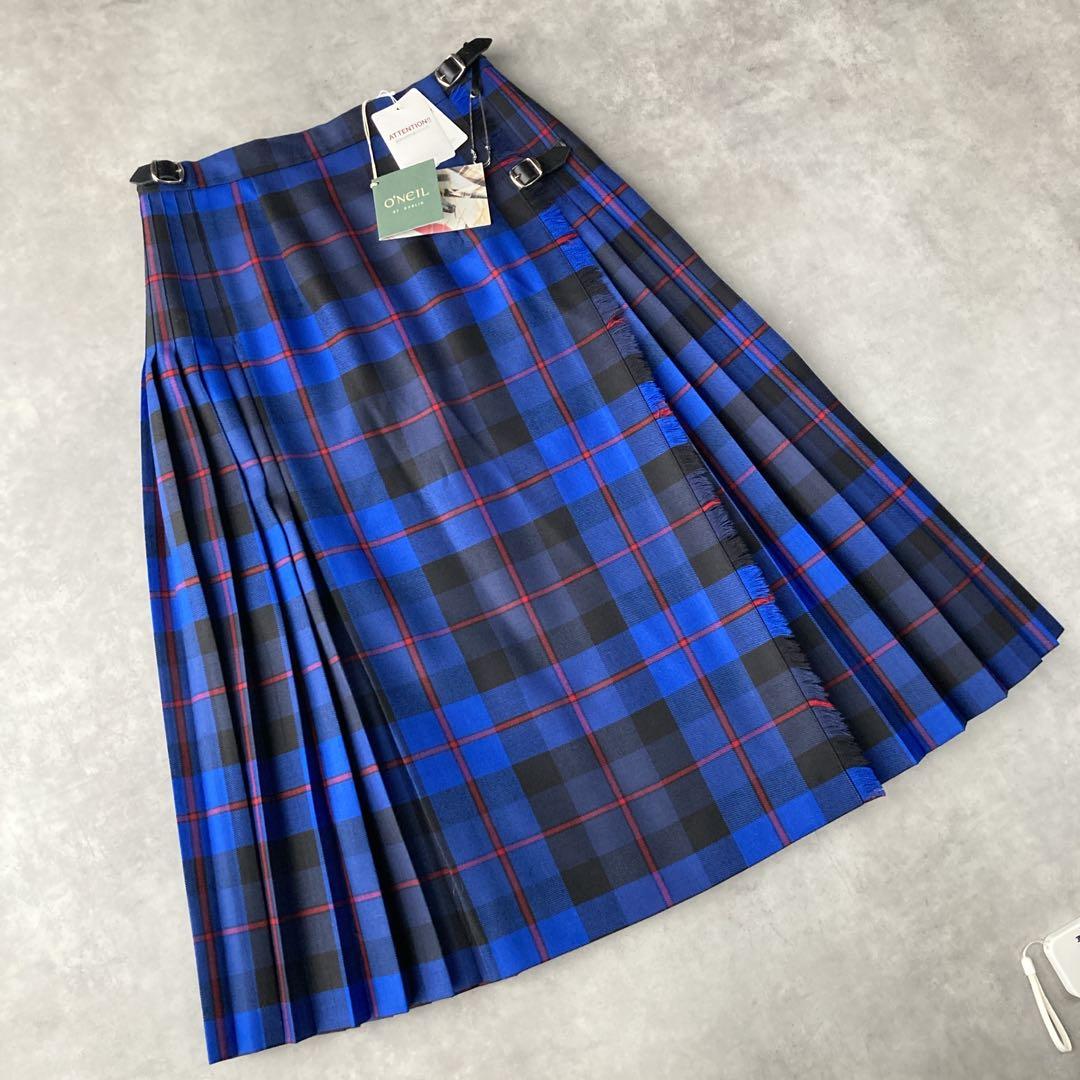 【極美品】オニールオブダブリン キルト ラップスカート ピン付き アローズ別注