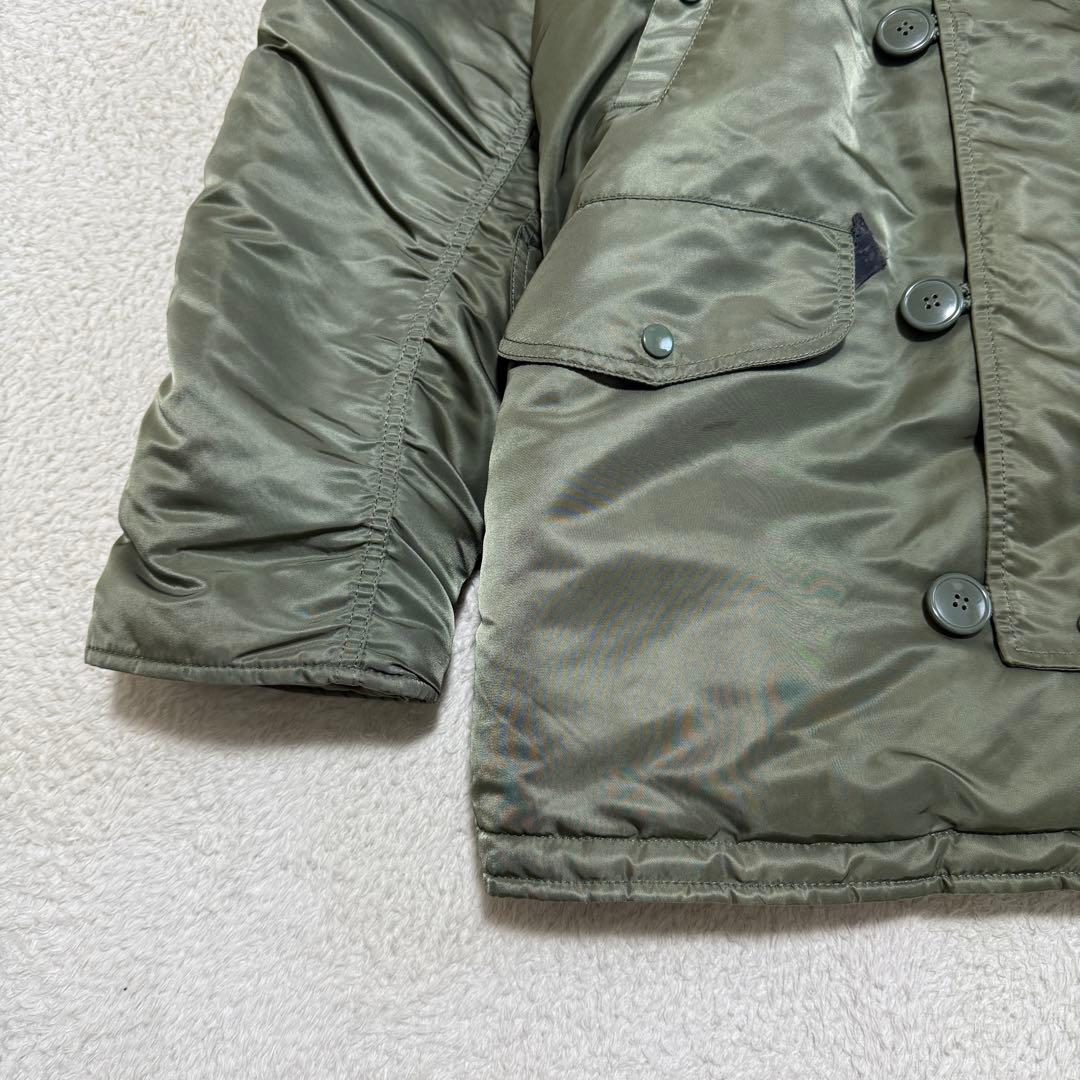 ALPHA N-3B フライトジャケット XL カーキ 美品 防寒