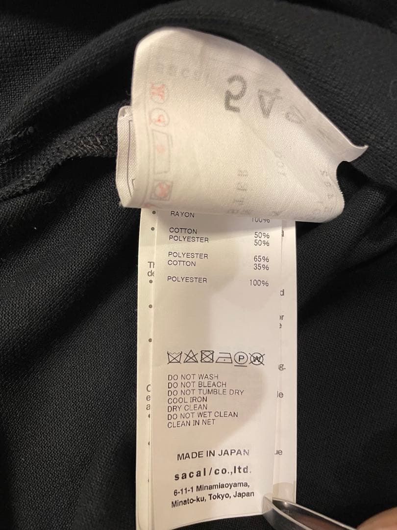 美品sacai（サカイ）ポロシャツワイドシルエットsize2