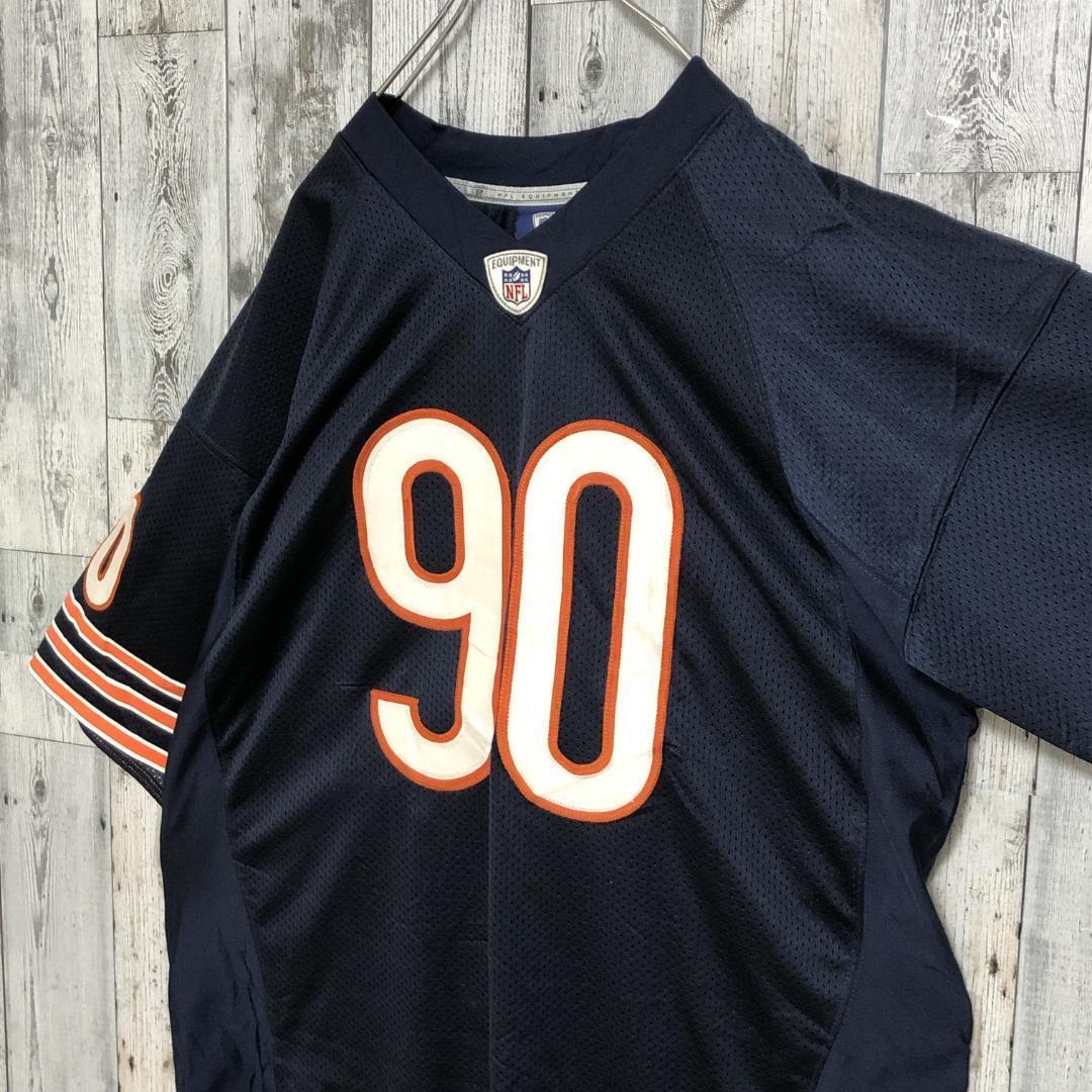 NFLベアーズ リーボック 両面刺繍 XL ユニフォーム アメフトゲームシャツ.
