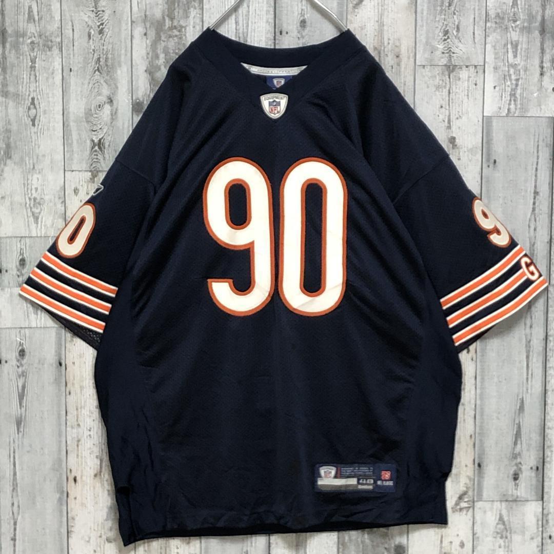 NFLベアーズ リーボック 両面刺繍 XL ユニフォーム アメフトゲームシャツ.