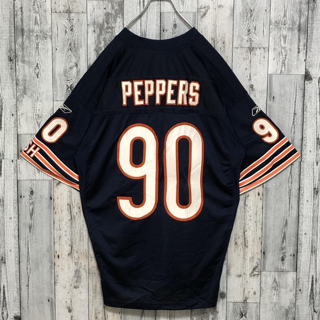 NFLベアーズ リーボック 両面刺繍 XL ユニフォーム アメフトゲームシャツ.