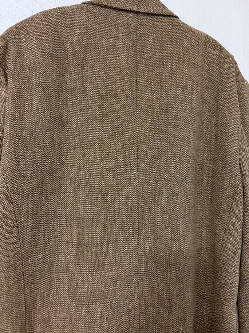 todayful boyfriend linen jacket 38 ベージュ