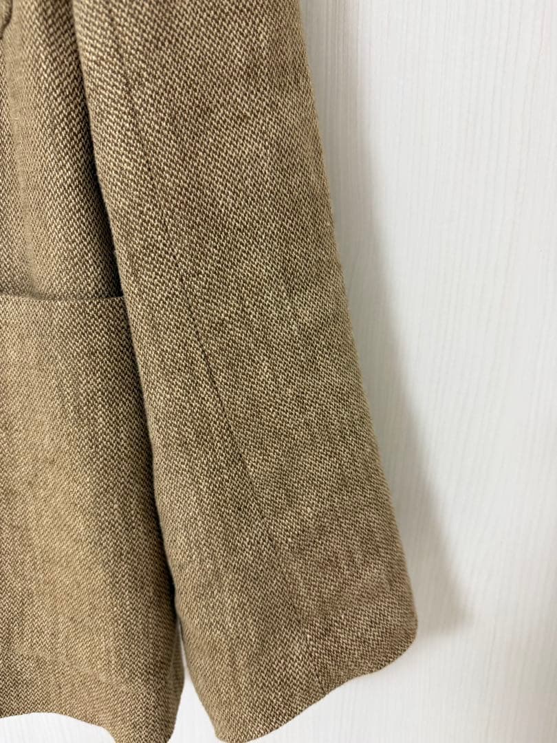 todayful boyfriend linen jacket 38 ベージュ