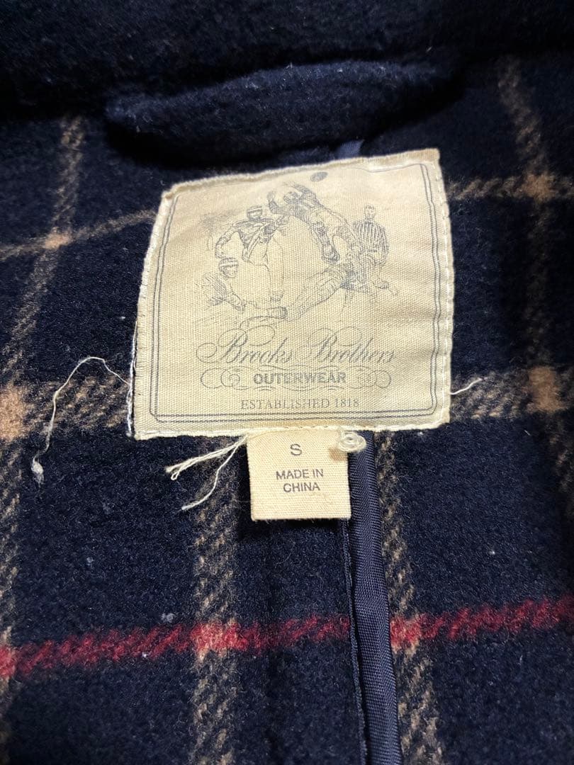 Brooks Brothers ネイビー ダッフルコート ウール