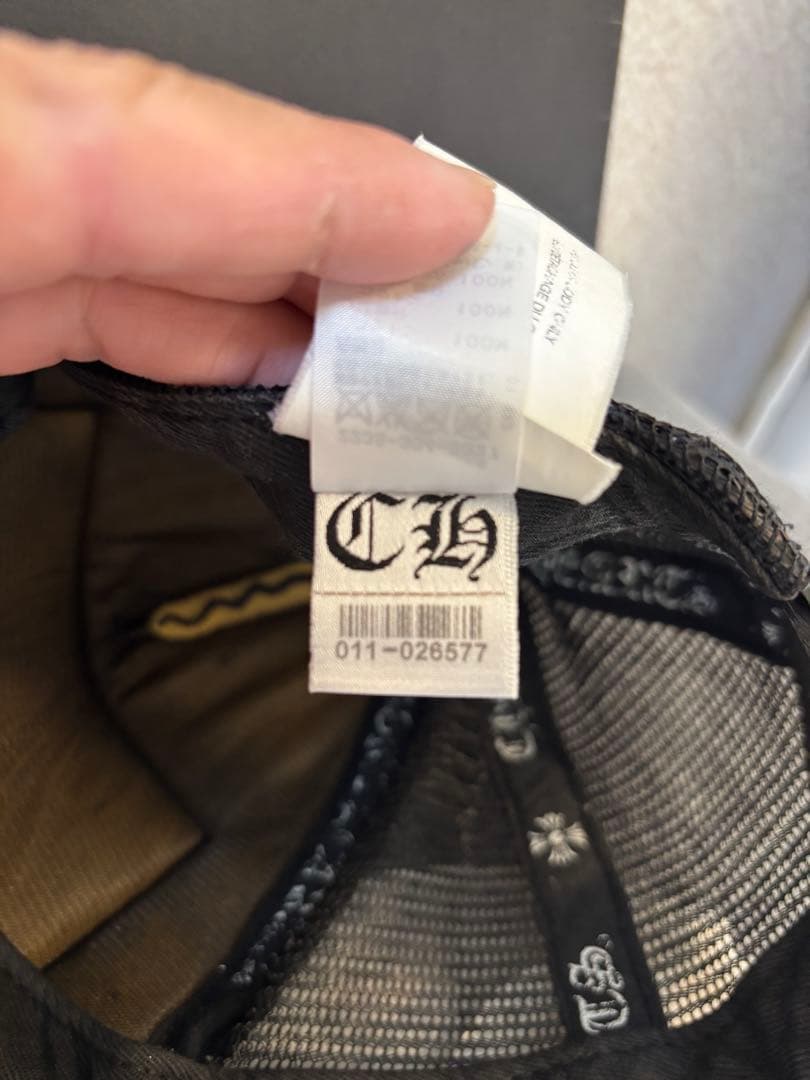 【確実正規品】クロムハーツキャップ　ブラック　レシートあり