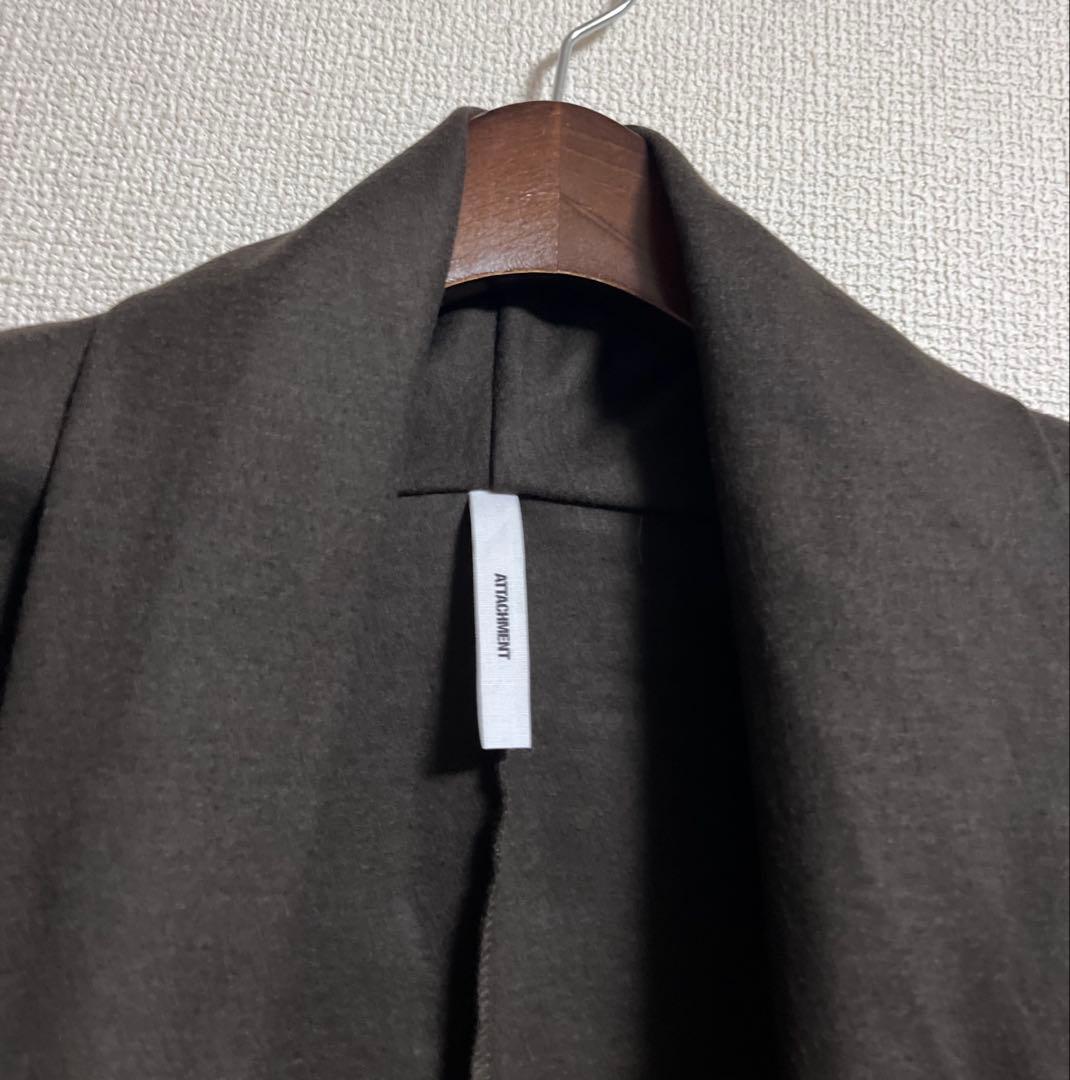 ATTACHMENT フランネラーナスムースストールカーディガンジャケット