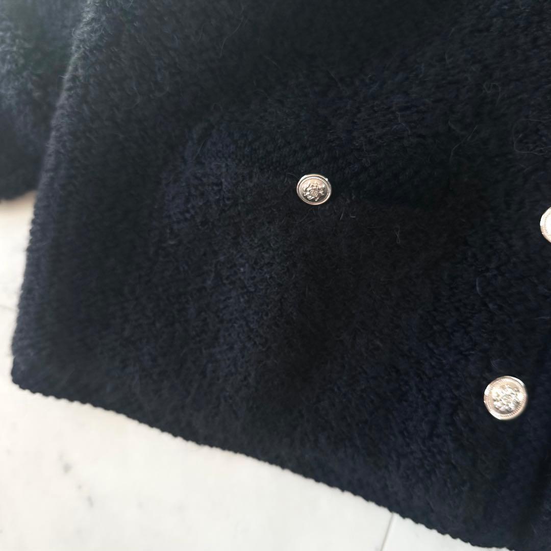 美品＊シーナリー ツイードニットジャケット 金ボタン 近年モデル 24AW