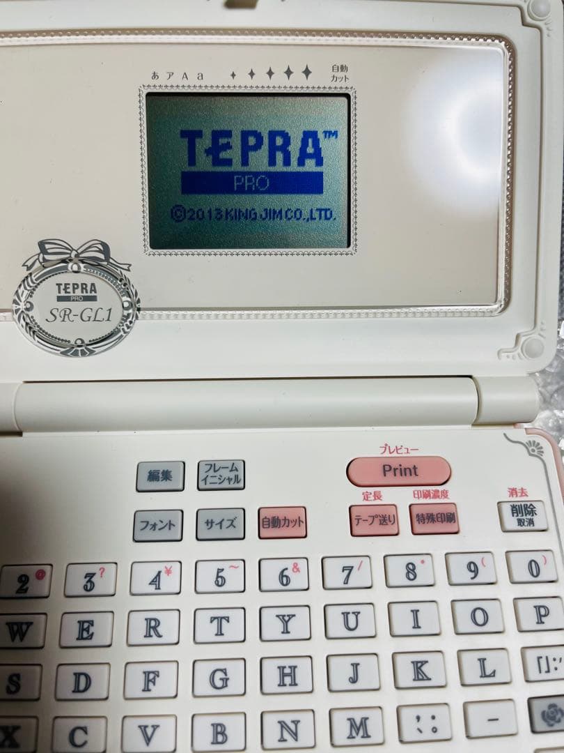TEPRA PRO SR-GL1 ピンク ラベルプリンター