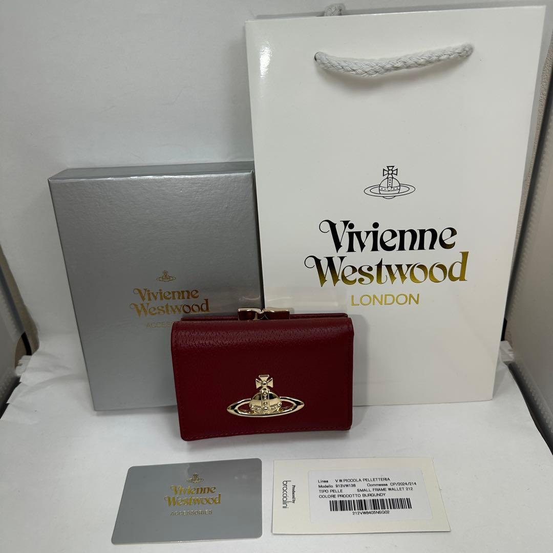 【人気！新品】Vivienne Westwood 三つ折り財布 レッド 赤