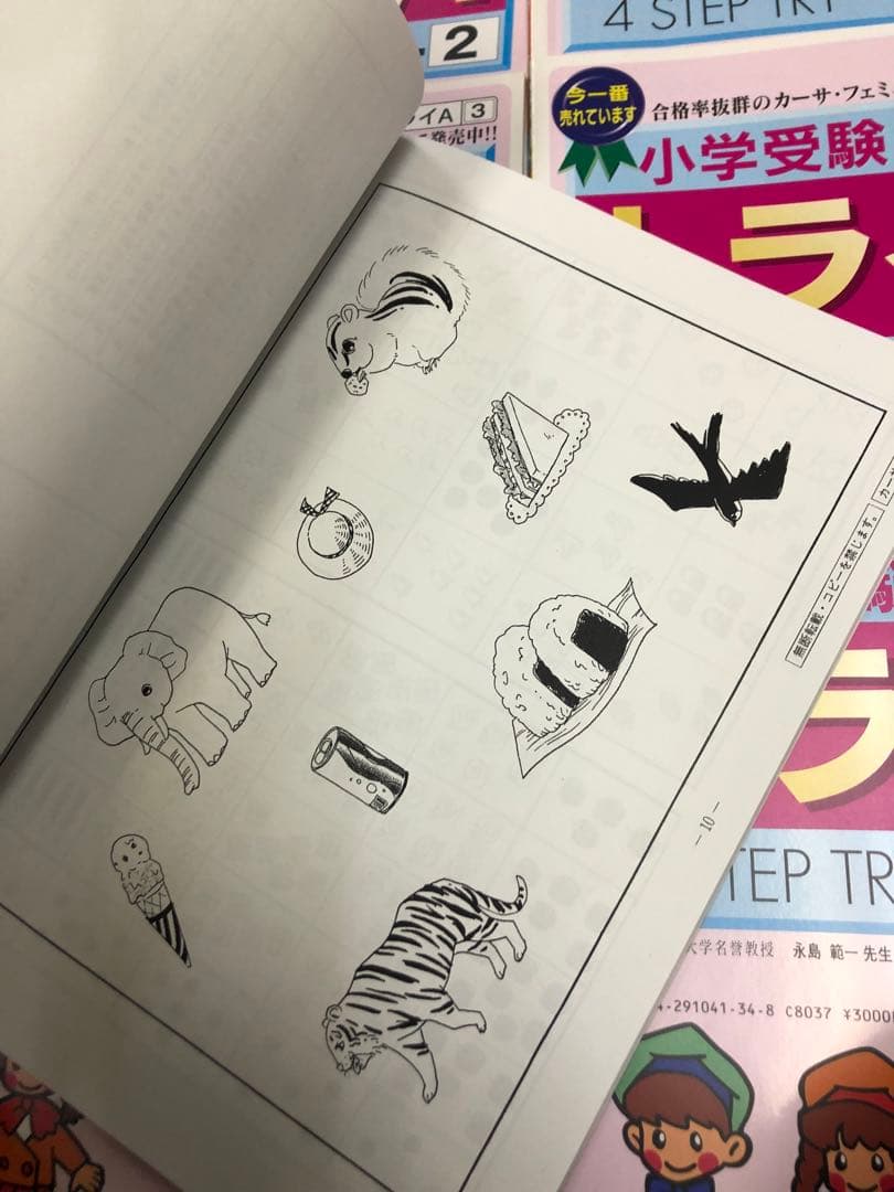 カーサ・フェミニナ　小学校受験　幼児テスト　トライA 1〜12 書き込み/解答無