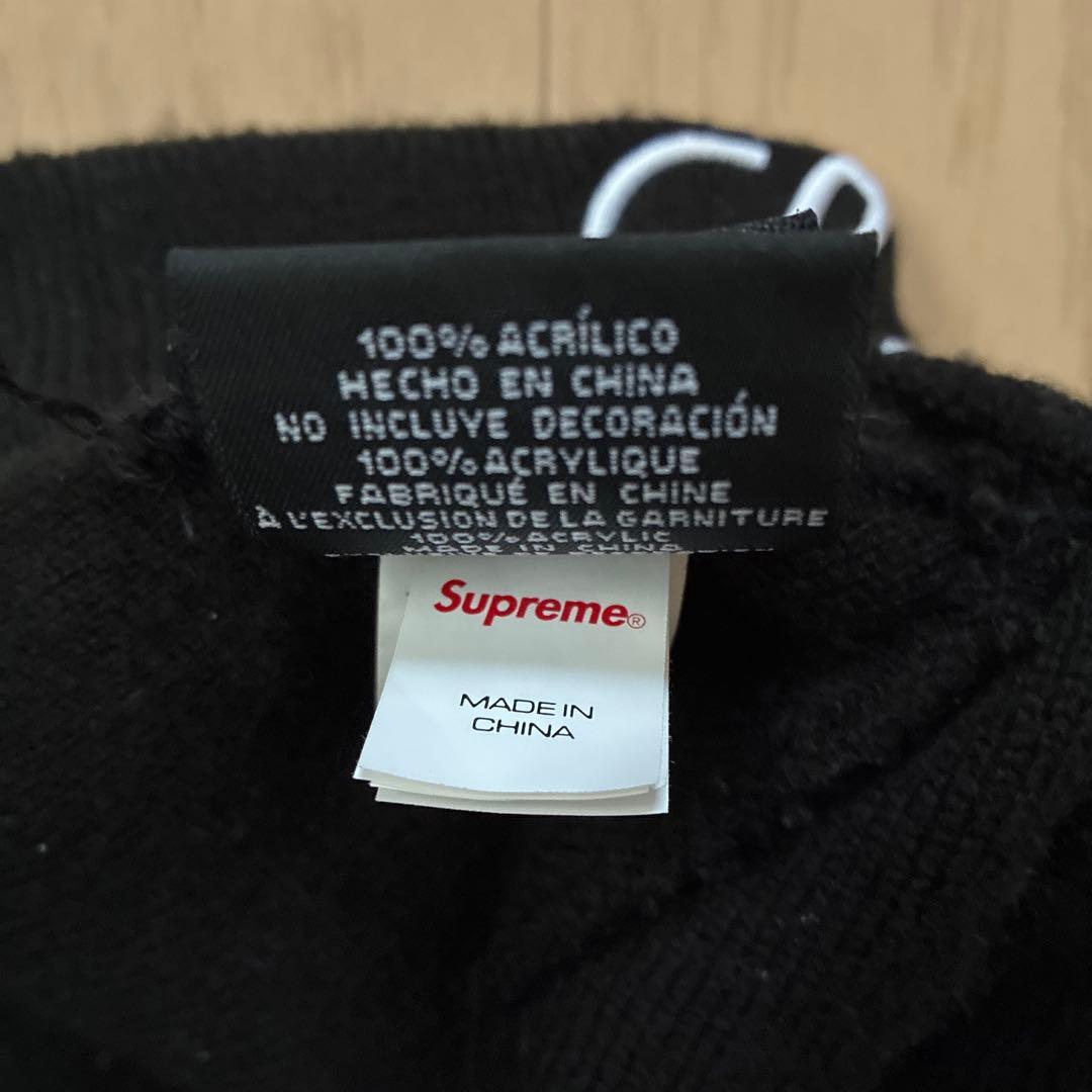 A*o様 Supreme シュプリーム ニット帽 ビーニー ブラック New E