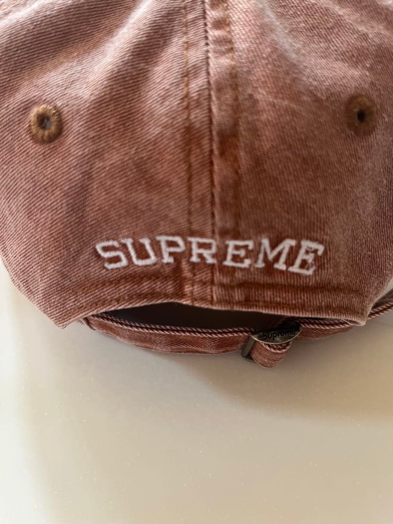 SUPREME ブラウンキャップ刺繍　Sロゴ