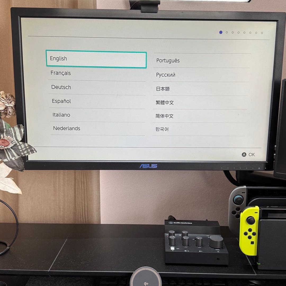 Nintendo Switch 本体（TV出力動作良好　セット）ネオンイエロー
