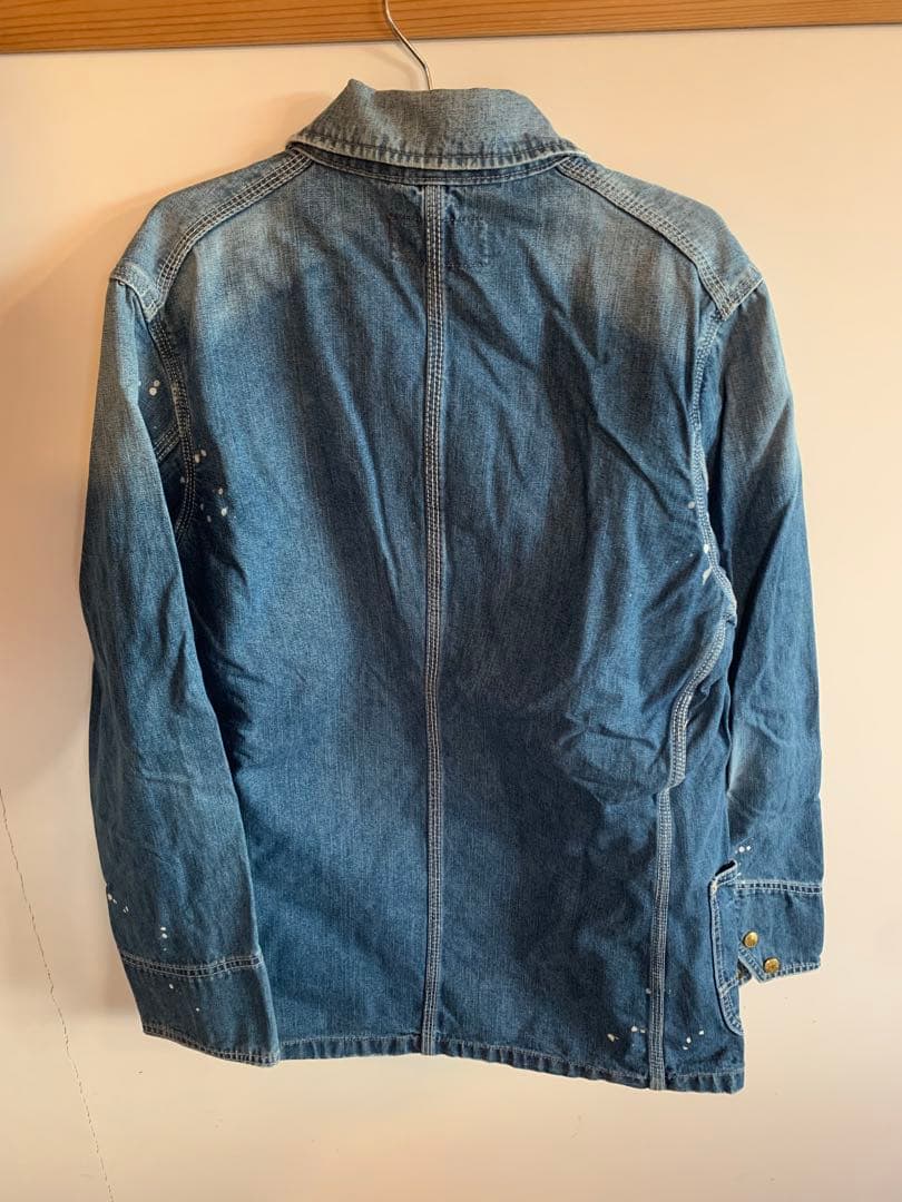 schott デニム　ペイント加工 カバーオール