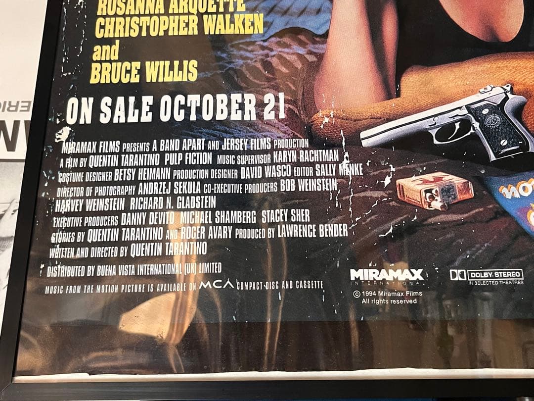 【激レア90年代製】ヴィンテージPulp Fiction ポスター