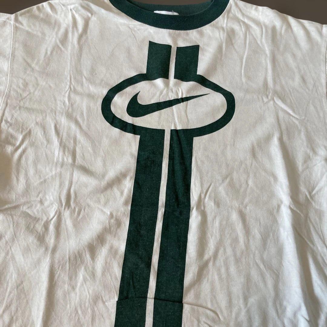 キ*ン様 Nike ロゴ Tシャツ M ホワイト/グリーン