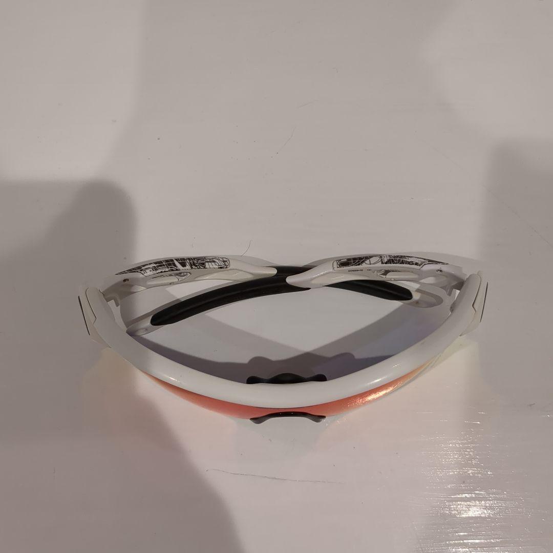 Oakley スポーツサングラス ホワイトフレーム