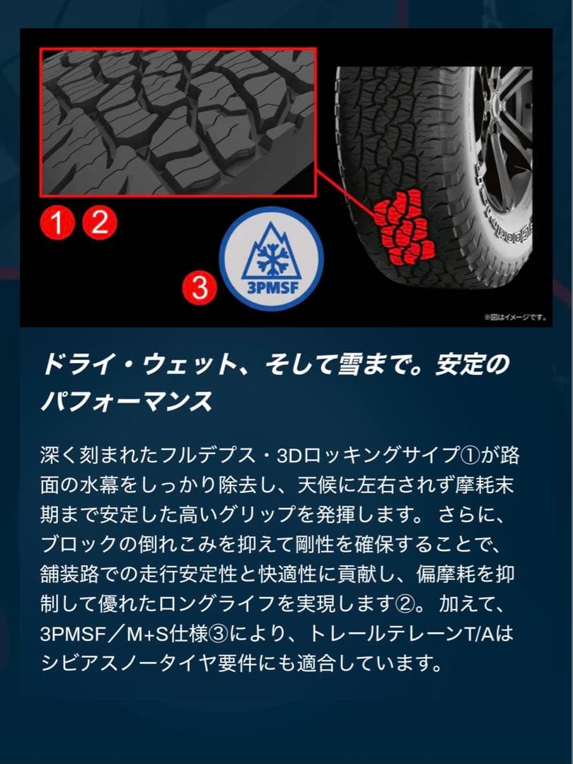 BFGoodrich Trail Terrain 235/70R16 4本