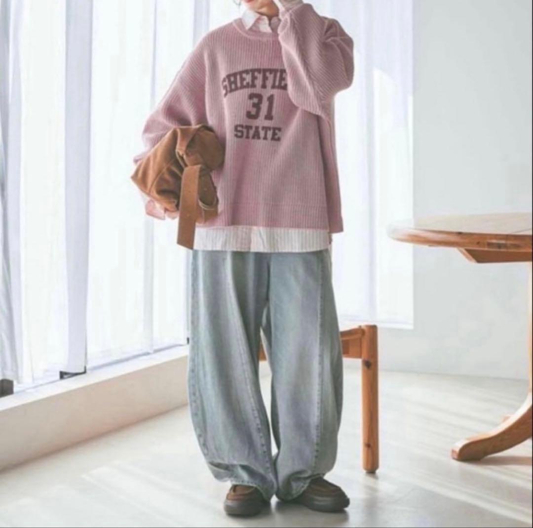 ニコアンド NKJ2026SS 3Dドロップデニムパンツ ★新品　タグ付き