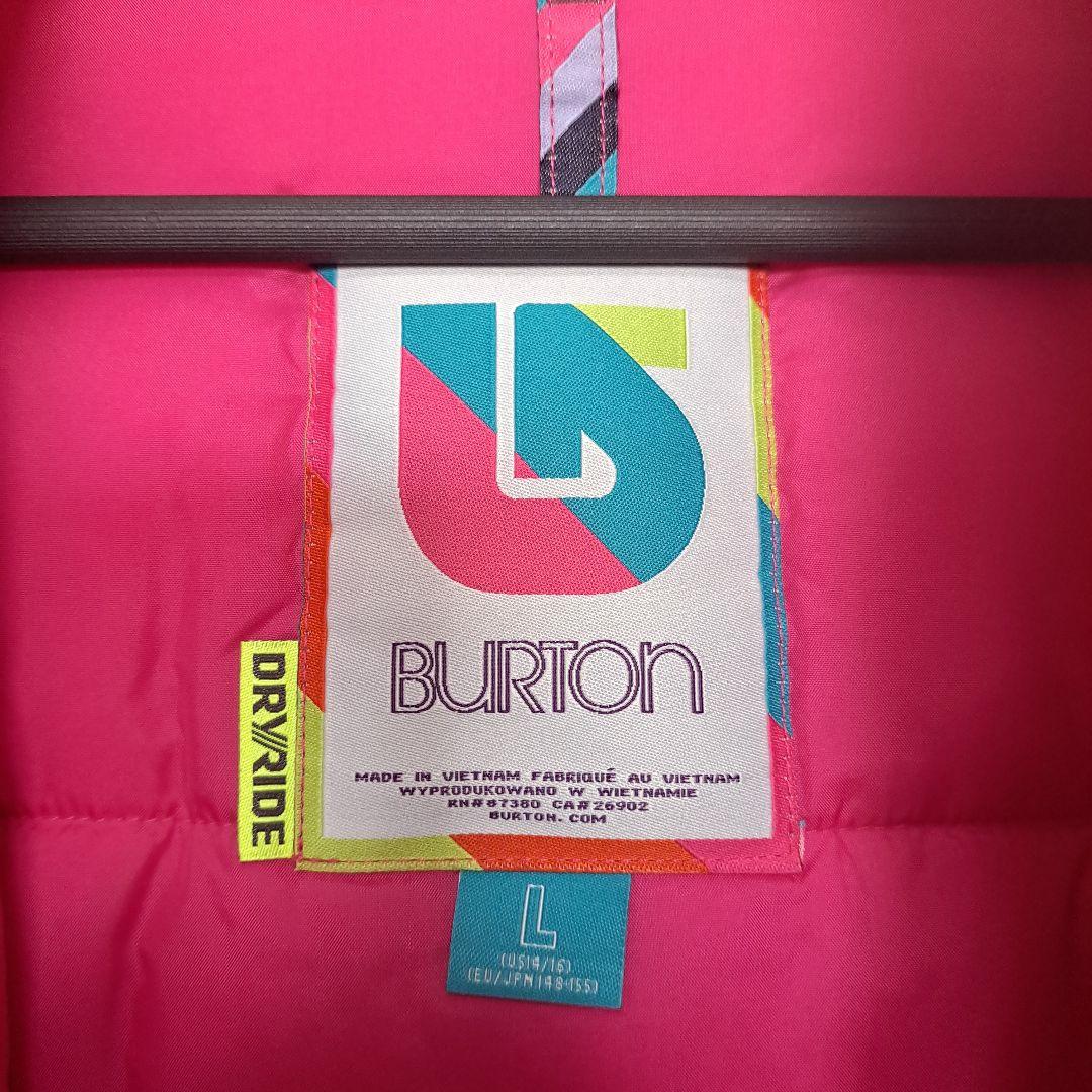 BURTON フード付きウェア L ピンク/グレー