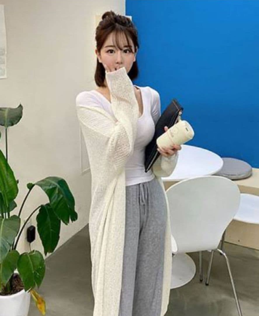 みんqung プリーツスカート　タンチュカーデ　リラックスカーデ3点セット