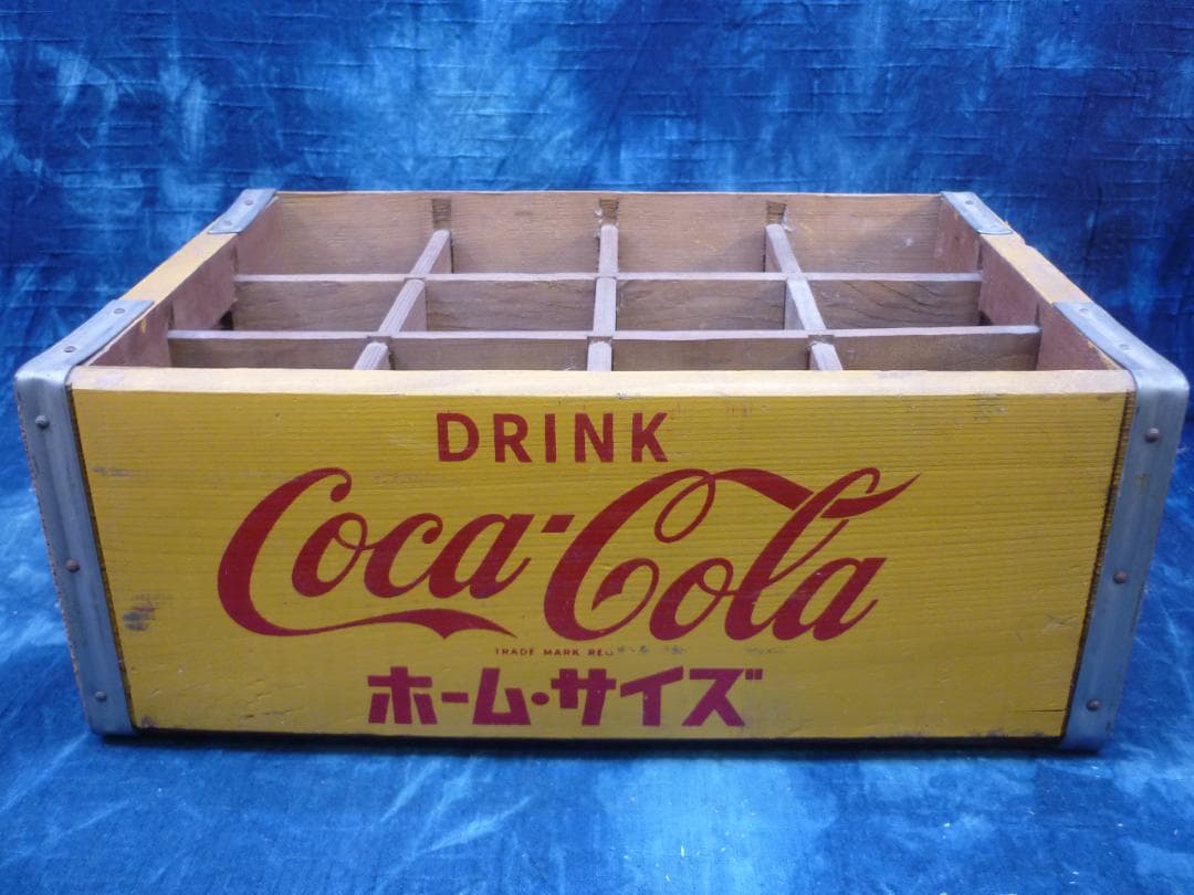 中古極美品 コカコーラ木箱 ホーム・サイズ 500ml瓶用 ケース G16689