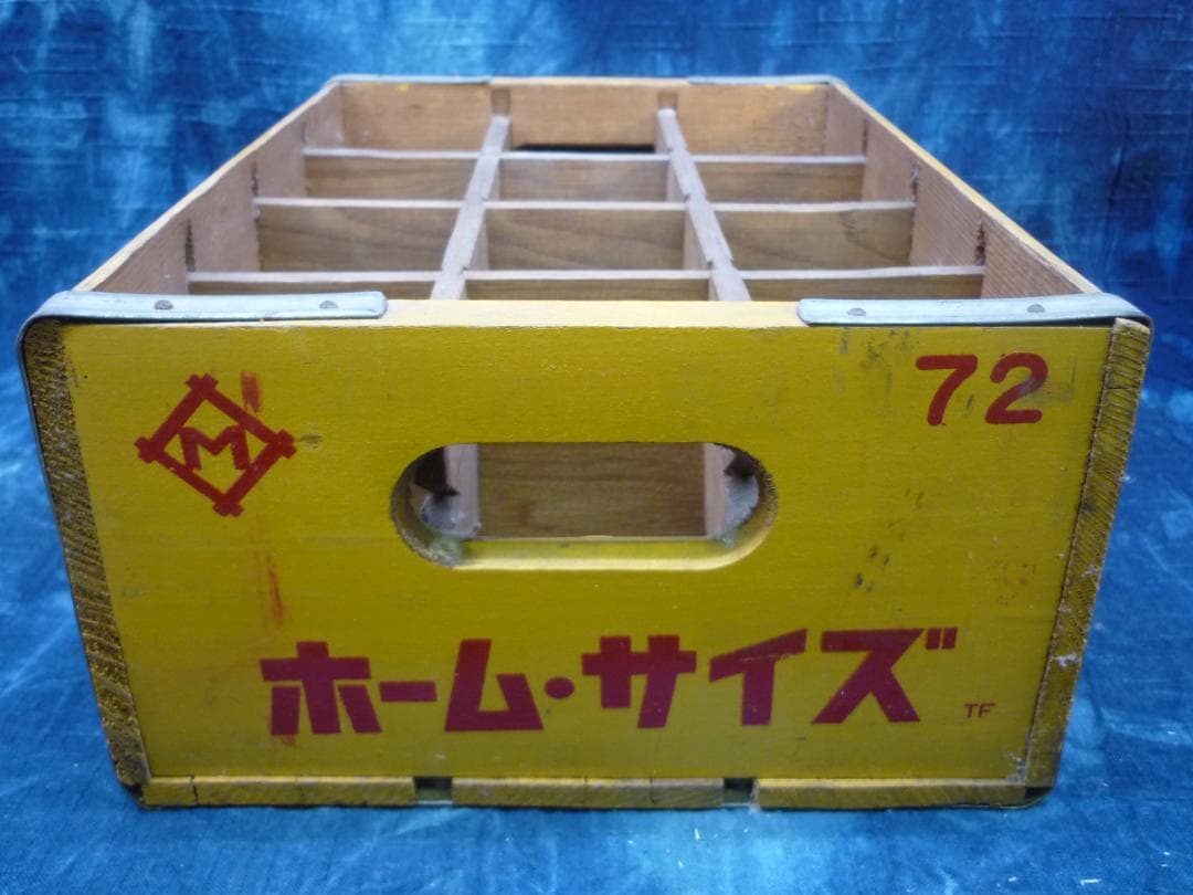 中古極美品 コカコーラ木箱 ホーム・サイズ 500ml瓶用 ケース G16689