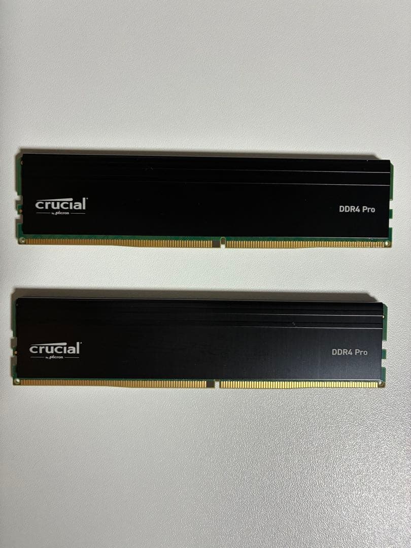 crucial Pro 16GB×2 DDR4-3200 短期使用 残りラスト