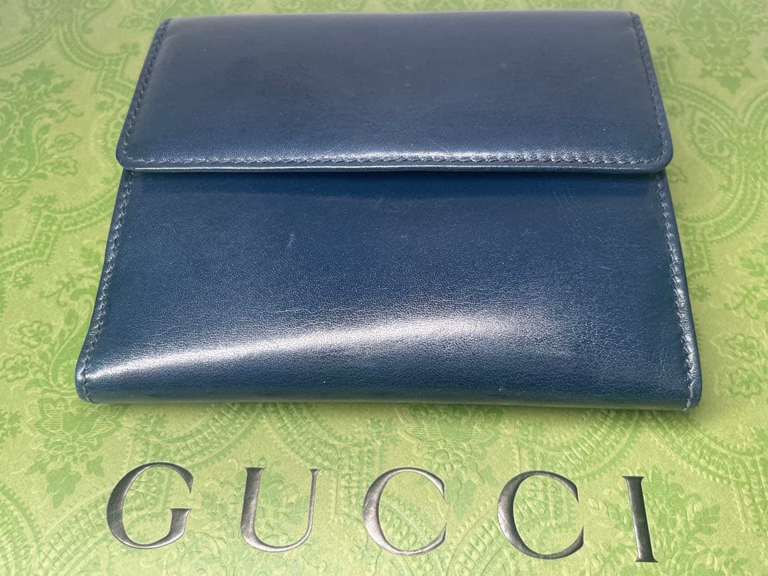 【新品未使用】GUCCI グッチ　インターロッキングG金具　二つ折り財布