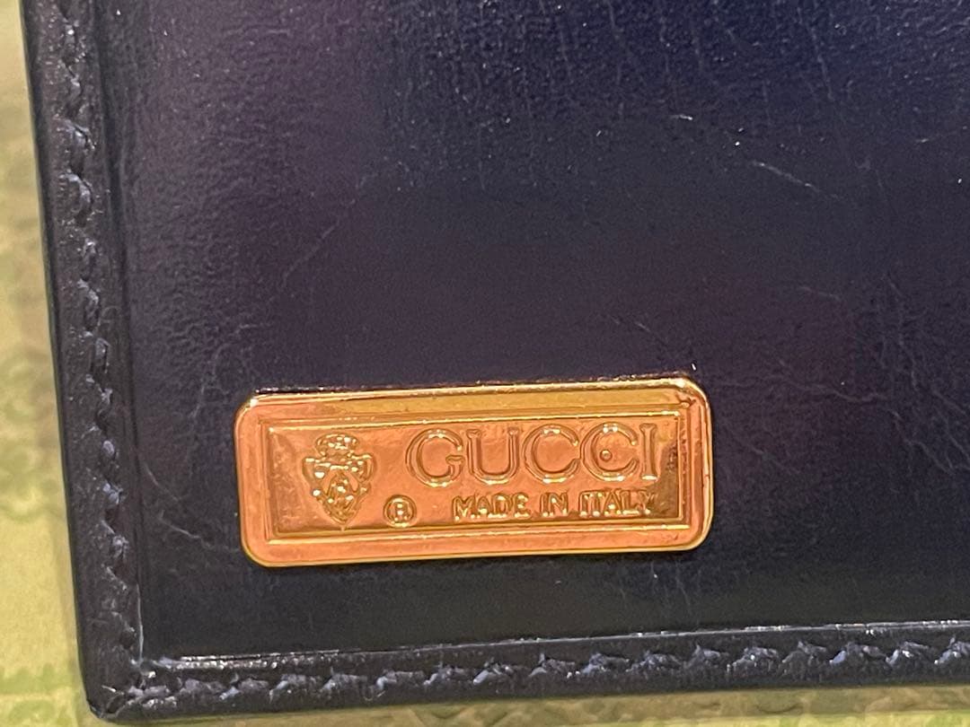 【新品未使用】GUCCI グッチ　インターロッキングG金具　二つ折り財布