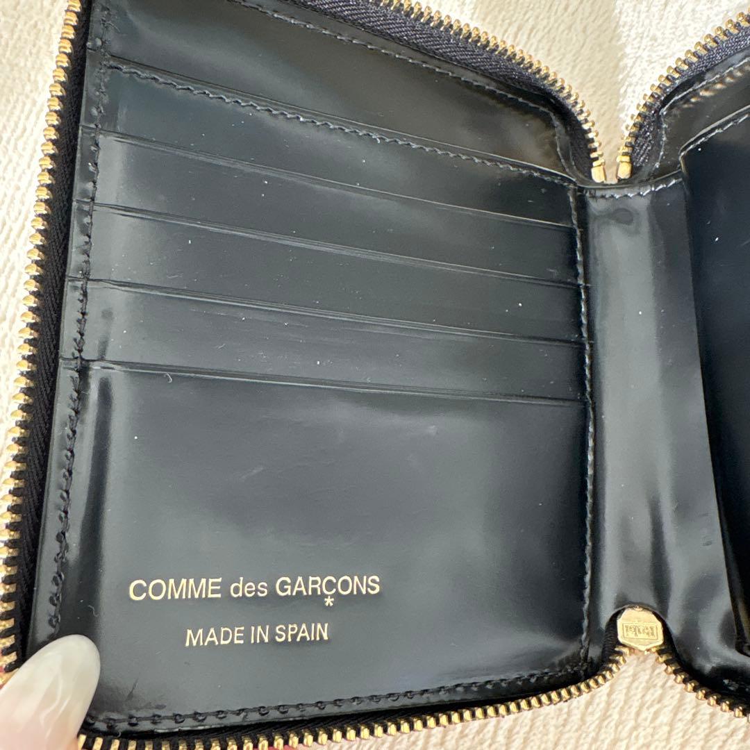 COMME des GARÇONS 二つ折り財布 ブラック