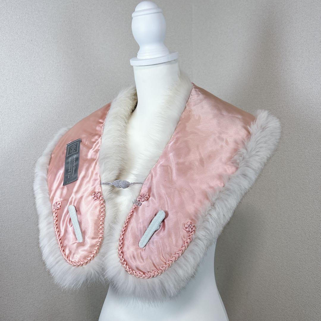 ✨極美品✨　サガフォックス　銀サガ　毛皮　ショール　マフラー　成人式　振袖　着物