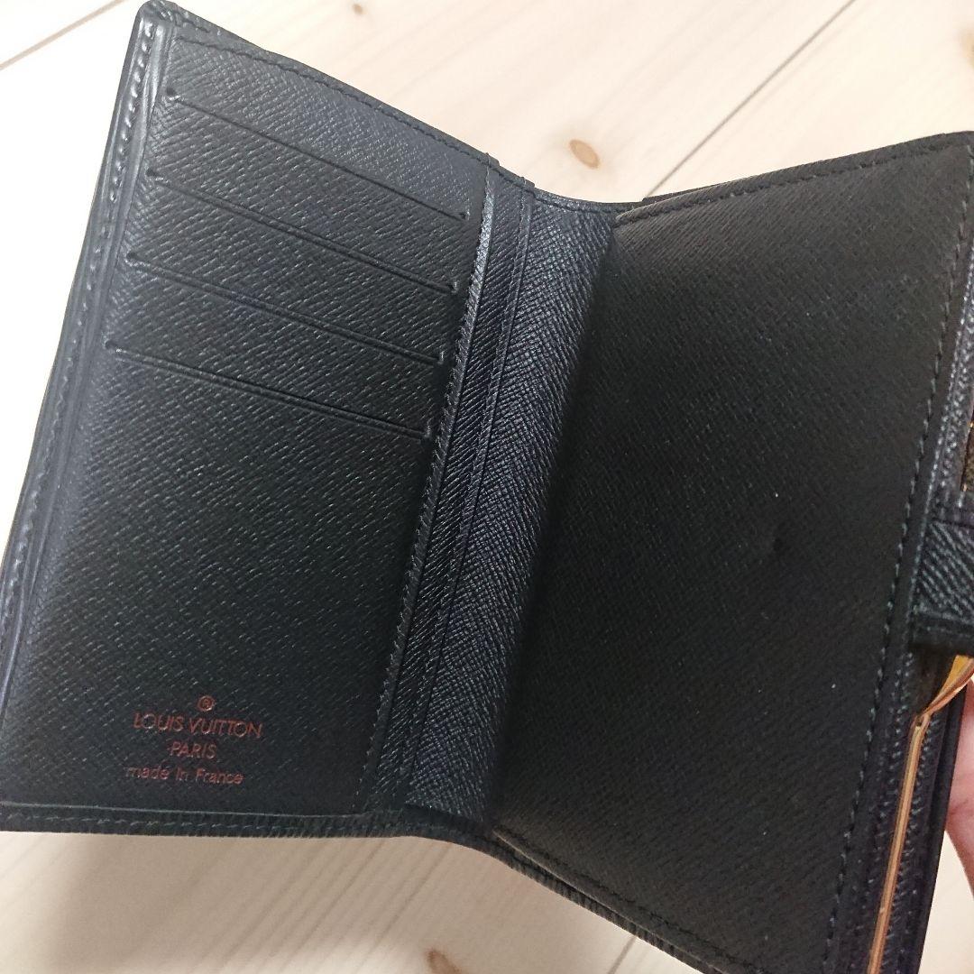 Louis Vuitton 二つ折り財布 黒 エピ ブラック がま口