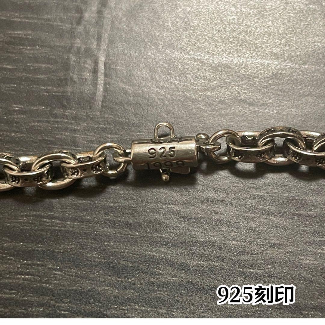 シルバー925刻印クロスネックレス チェーン ヴィンテージ メキシカンジュエリー