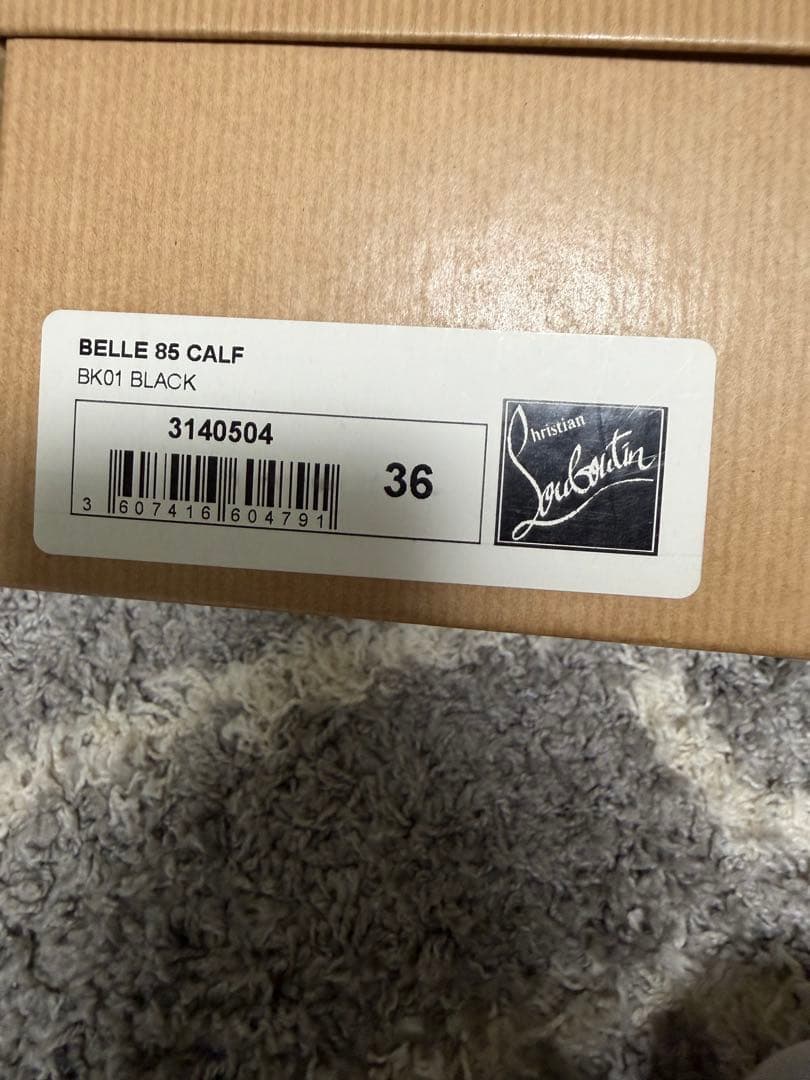 Christian Louboutin ルブタン カーフスキンブーティ 36