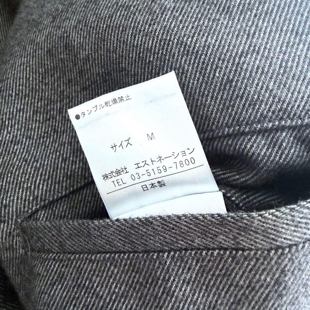 美品 エストネーション 高級 テーラードジャケット グレー M ビジカジ 日本製