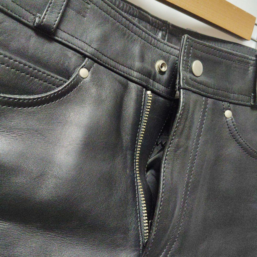 ハーレーダビッドソン　レザーパンツ　牛革　メンズ　黒　29