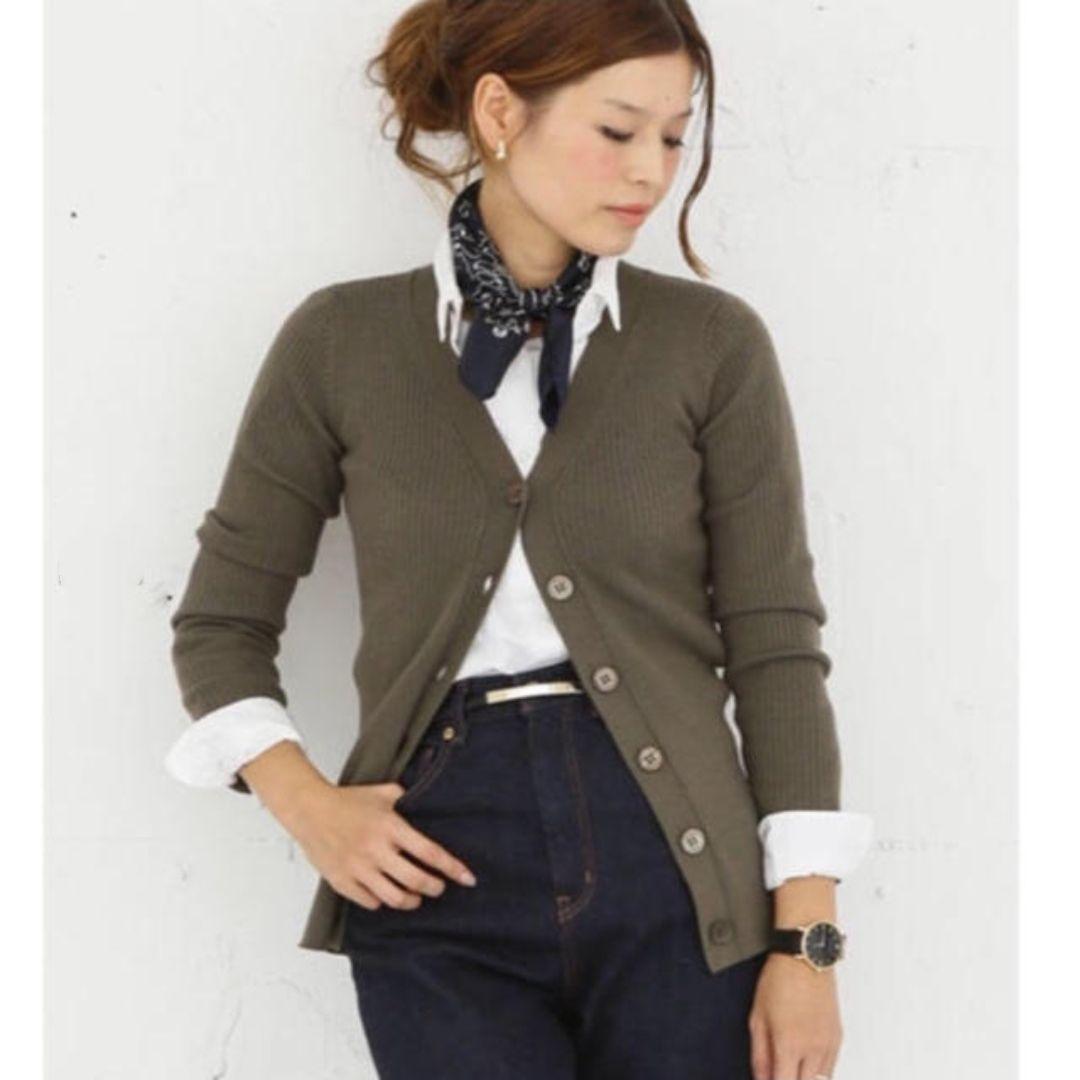MUSE de Deuxième Classe SAMARA RIBカーディガン