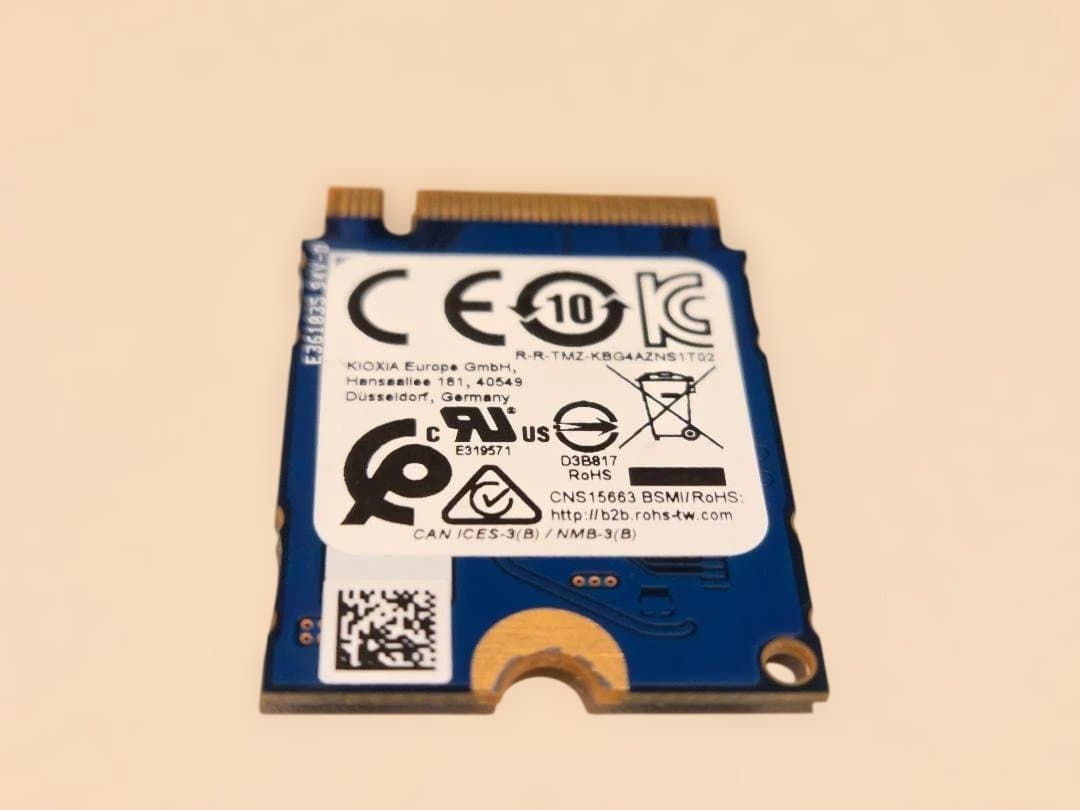 KIOXIA⑩ M.2 SSD NVMe 512GB◆健康状態95%